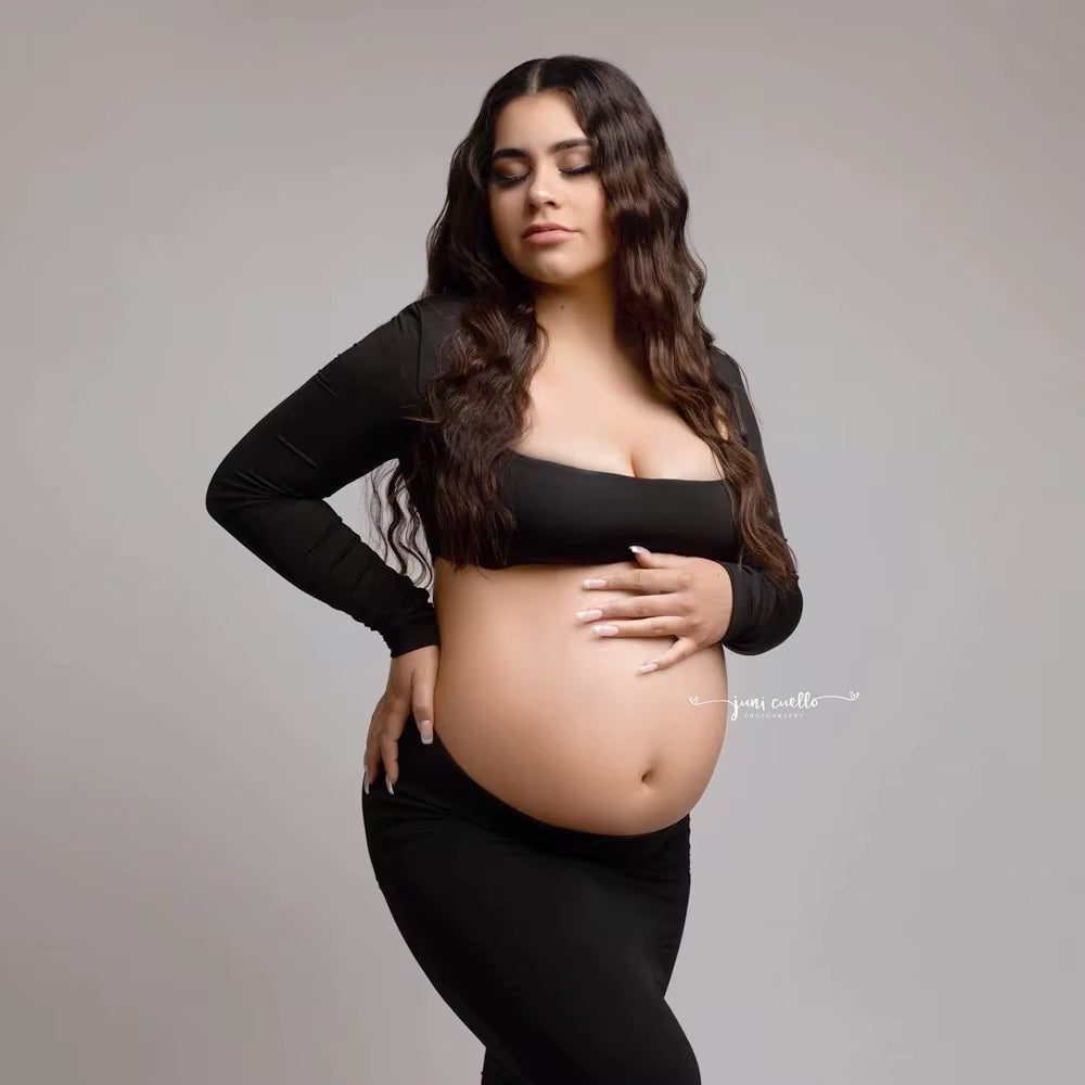 Sexy Bodycon Backless Maternity Long Dresses Pregnancy Photo Shoot Long Dresses