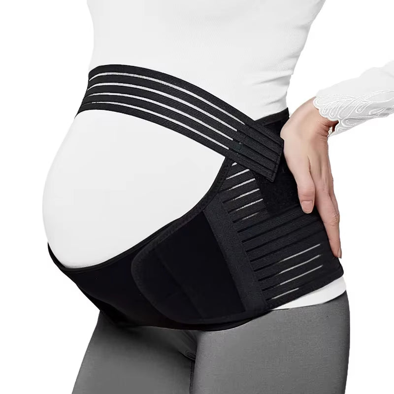 3-In-1 Maternity Belt Pregnancy Support Band with Belly Band Brace for Pain Relief and Postpartum Recovery Adjustable Waist Band