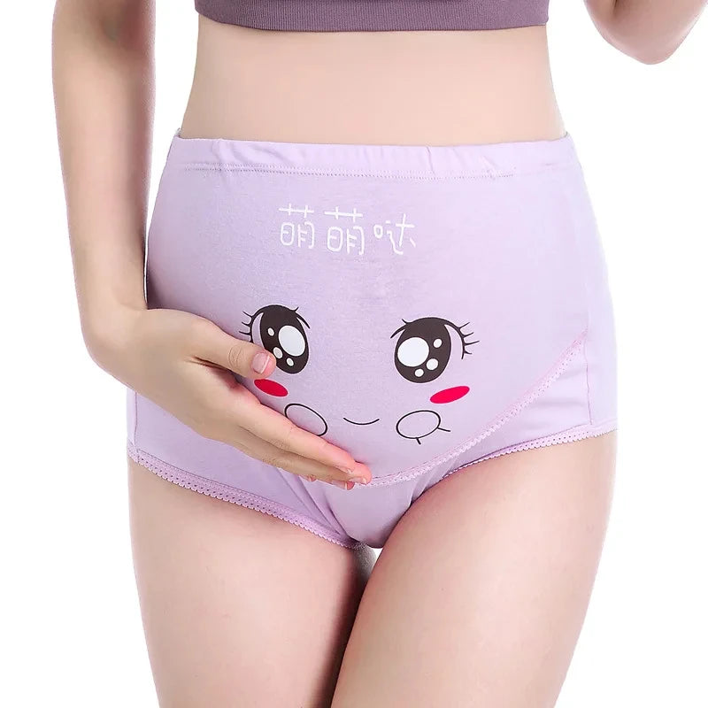 Comfortable High Waist Cotton Panties for Pregnant Women - Maternity Underwear Briefs