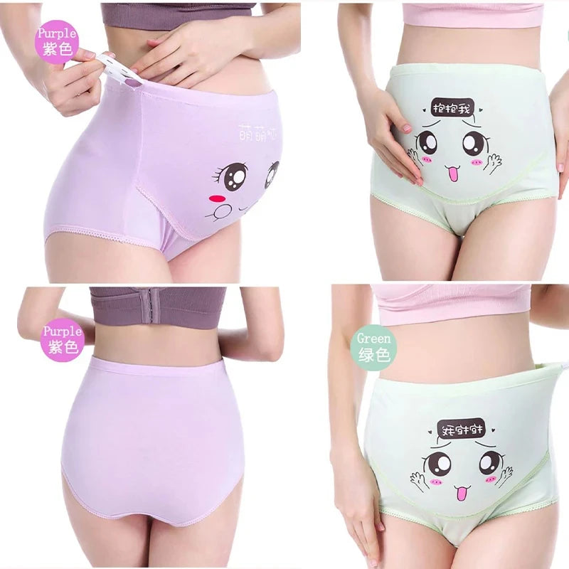 Comfortable High Waist Cotton Panties for Pregnant Women - Maternity Underwear Briefs