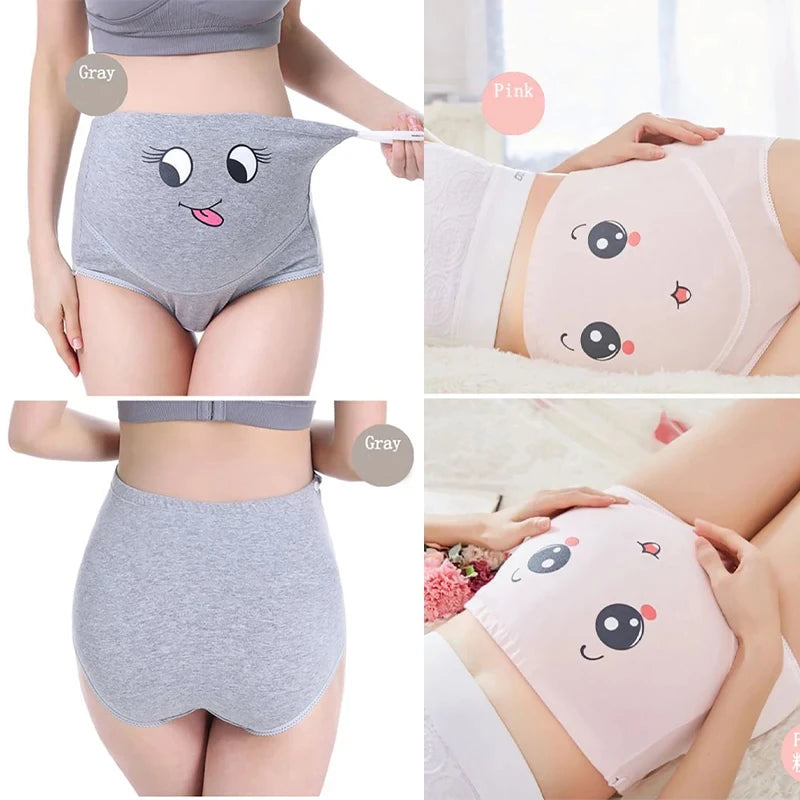 Comfortable High Waist Cotton Panties for Pregnant Women - Maternity Underwear Briefs