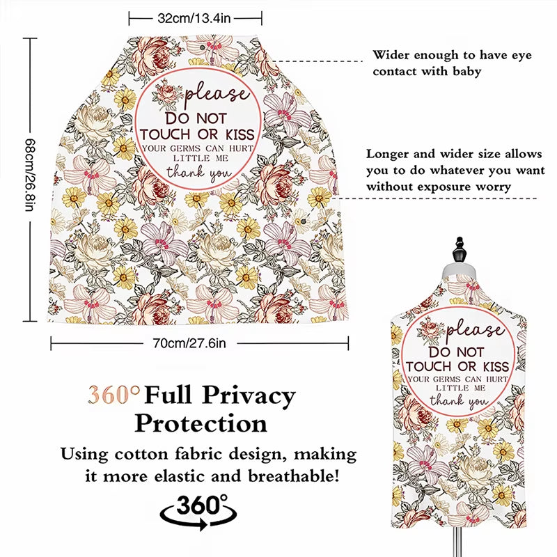 Multi Use Baby Car Seat and Nursing Cover for Babies Infant Stroller and Mommy Breastfeeding Baby Shower Gifts