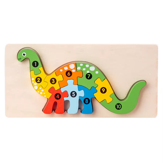 Early Education Puzzle for Young Children and Babies, Standing Volume Wooden Puzzle, Grab Board Toy