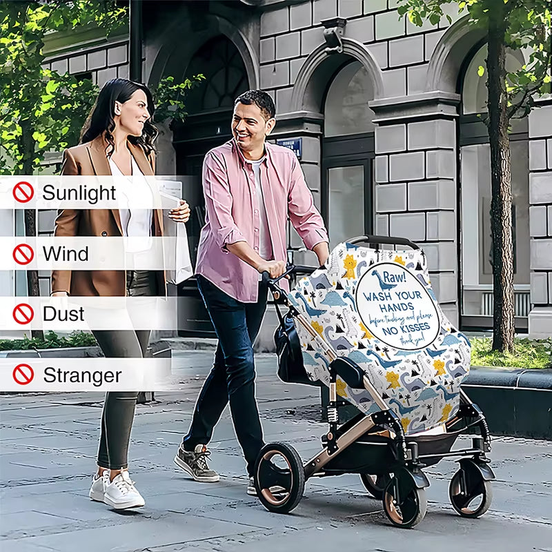 Multi Use Baby Car Seat and Nursing Cover for Babies Infant Stroller and Mommy Breastfeeding Baby Shower Gifts