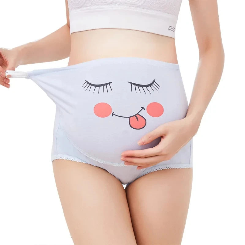 Comfortable High Waist Cotton Panties for Pregnant Women - Maternity Underwear Briefs